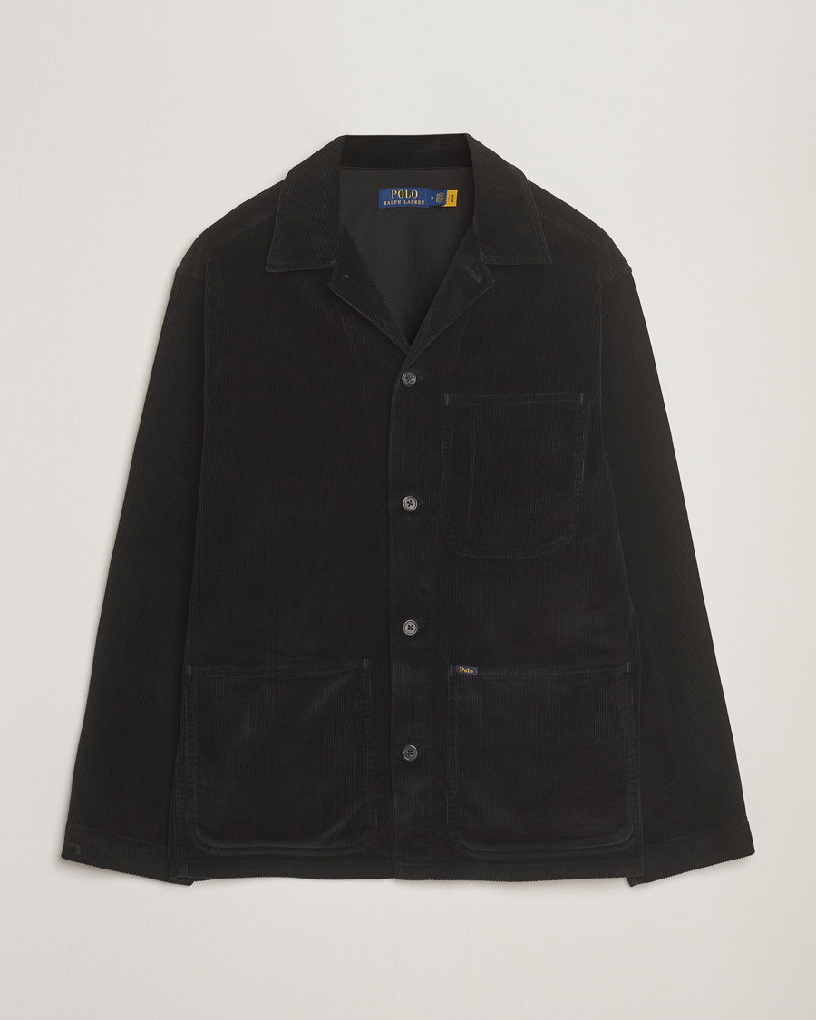 Herre | Skjorter | Polo Ralph Lauren | Corduroy Pocket Shirt Polo Black