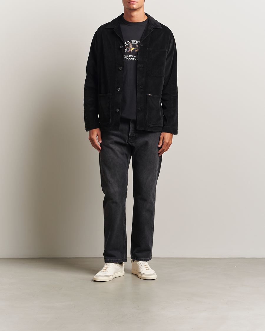 Herre | Skjorter | Polo Ralph Lauren | Corduroy Pocket Shirt Polo Black
