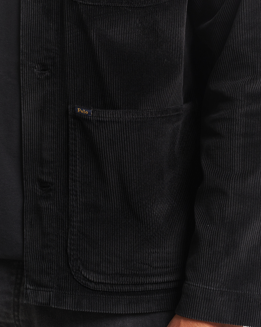 Herre | Skjorter | Polo Ralph Lauren | Corduroy Pocket Shirt Polo Black