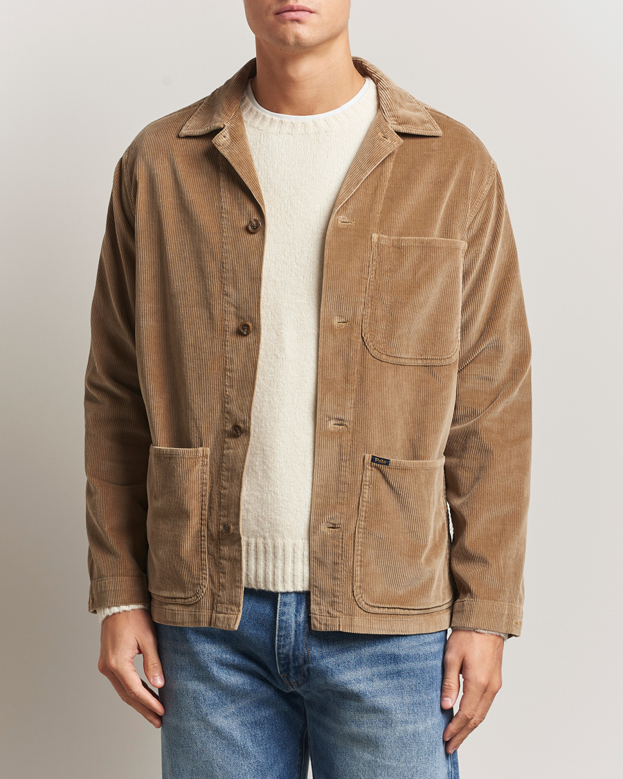 Herre | Skjorter | Polo Ralph Lauren | Corduroy Pocket Shirt Montana Khaki