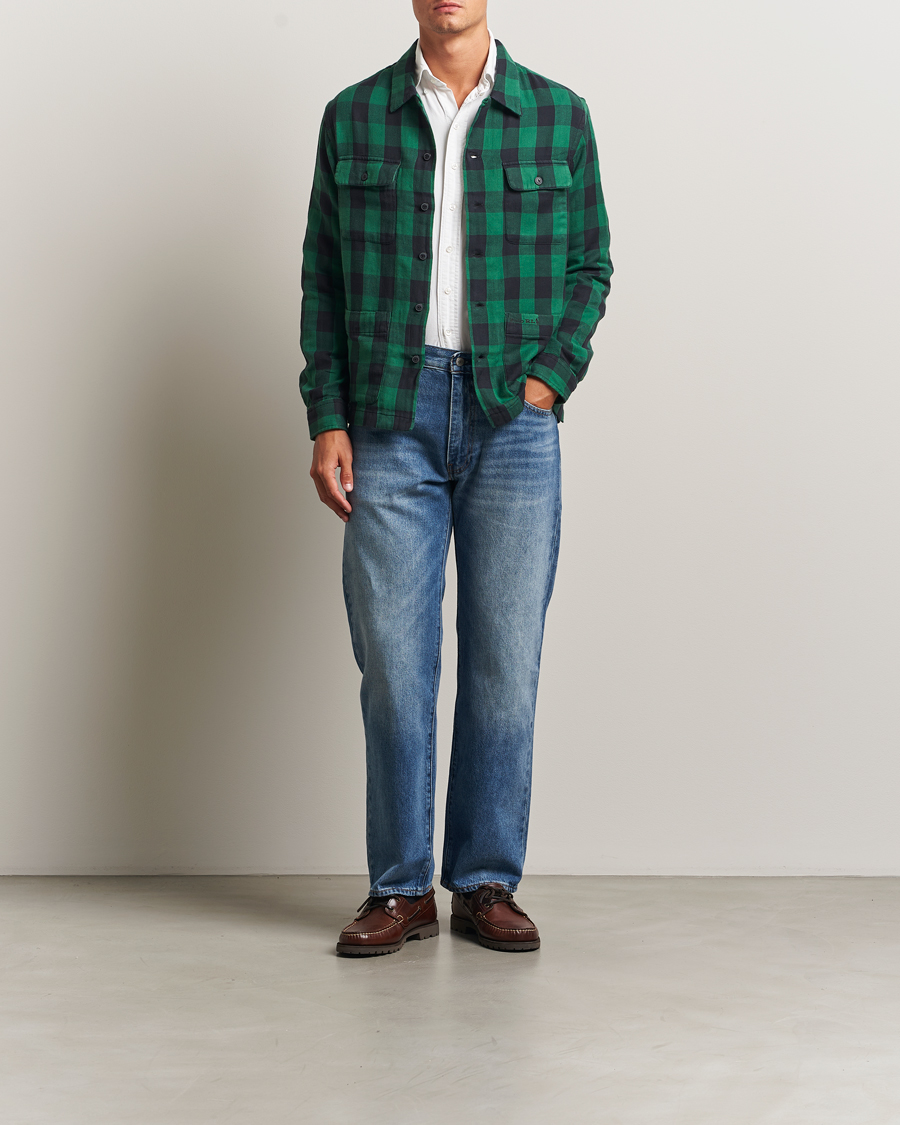Herre | Skjorter | Polo Ralph Lauren | Double Faced Pocket Overshirt Green/Black