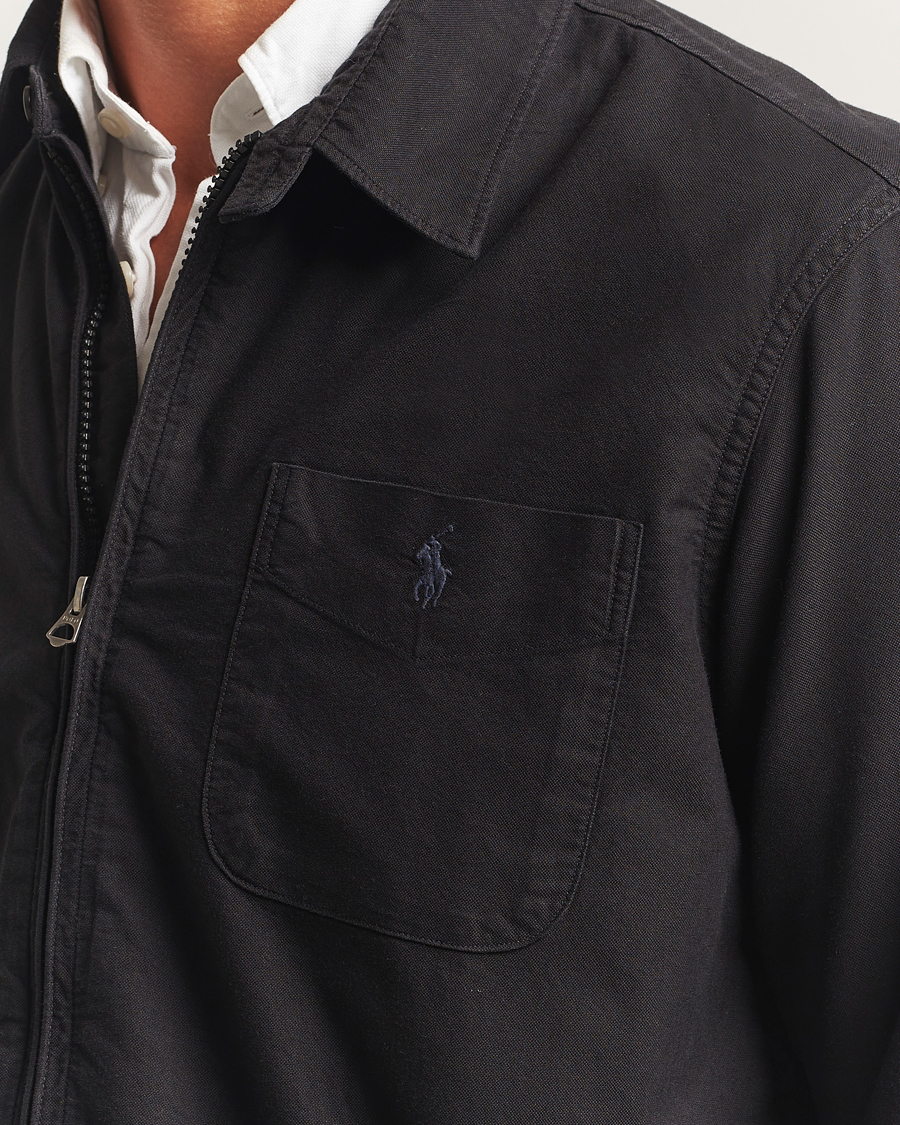 Herre | Skjorter | Polo Ralph Lauren | Garment Dyed Oxford Overshirt Polo Black