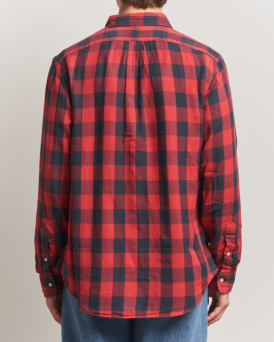 Herre | Skjorter | Polo Ralph Lauren | Custom Fit Double Faced Checked Shirt Red/Black