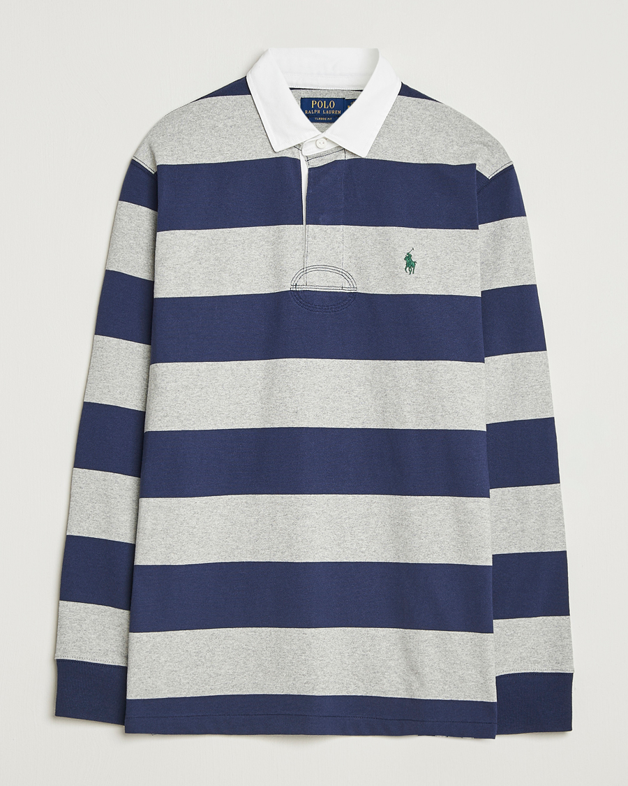 Herre | Gensere | Polo Ralph Lauren | Jersey Striped Rugger Navy/Andover Heather