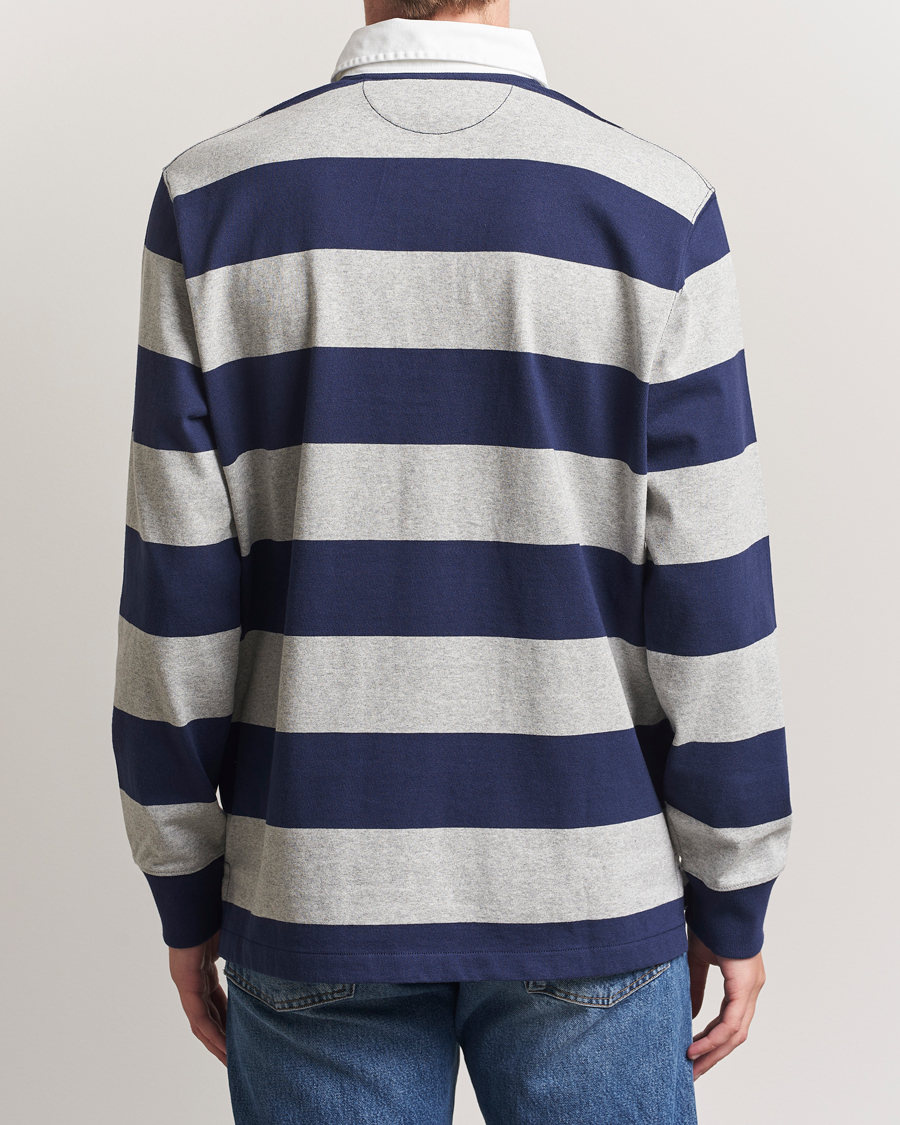 Herre | Gensere | Polo Ralph Lauren | Jersey Striped Rugger Navy/Andover Heather