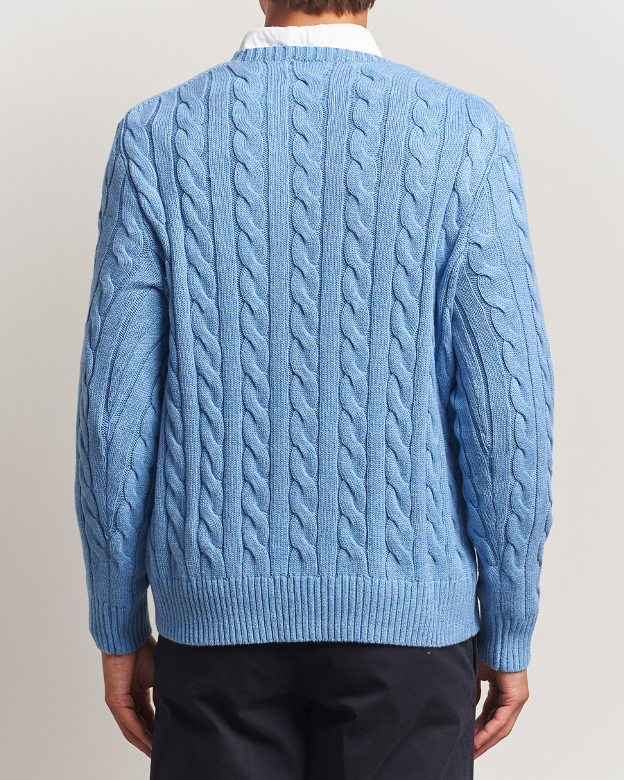 Herre | Gensere | Polo Ralph Lauren | Cotton Cable Pullover Soft Royal Heather