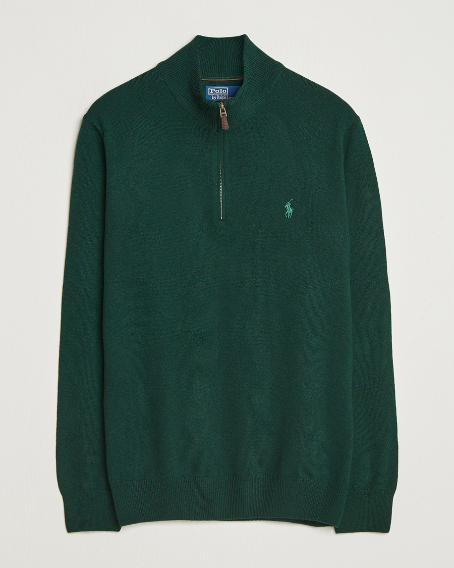 Herre | Gensere | Polo Ralph Lauren | Merino Half-Zip Sweater Moss Agate