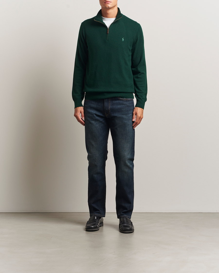 Herre | Gensere | Polo Ralph Lauren | Merino Half-Zip Sweater Moss Agate