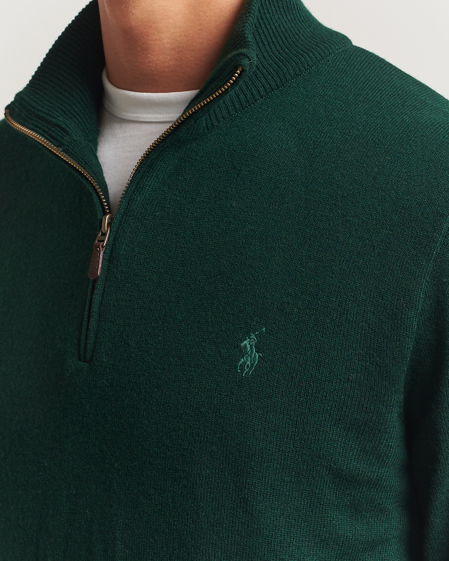 Herre | Gensere | Polo Ralph Lauren | Merino Half-Zip Sweater Moss Agate