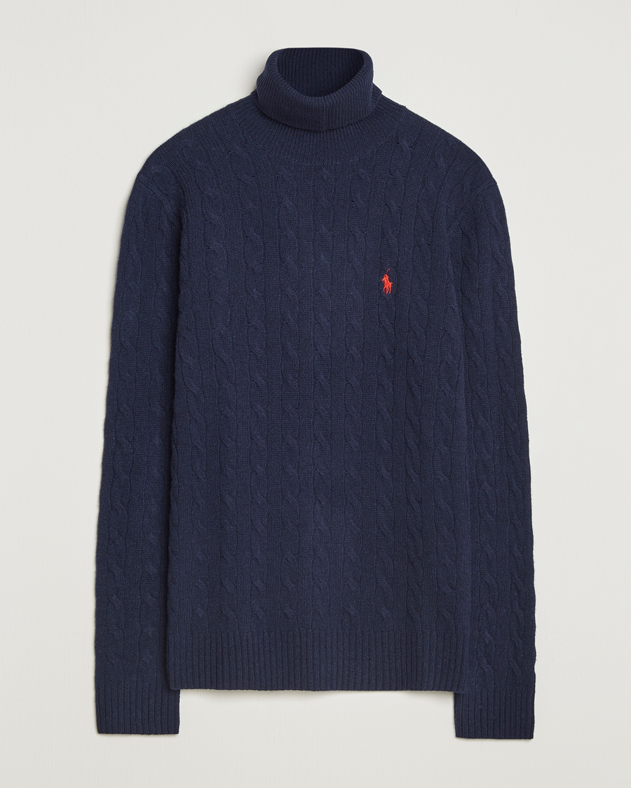 Herre | Gensere | Polo Ralph Lauren | Wool/Cashmere Rollneck Hunter Navy