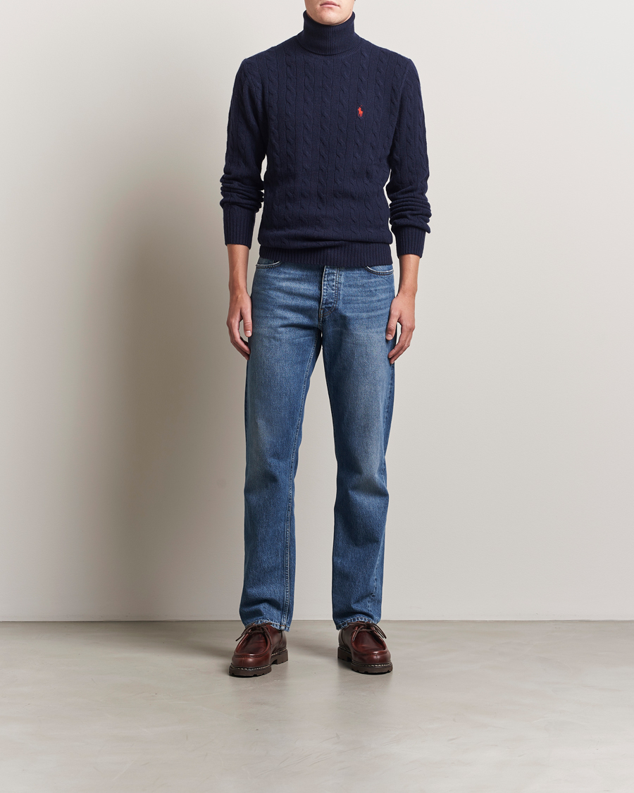Herre | Gensere | Polo Ralph Lauren | Wool/Cashmere Rollneck Hunter Navy