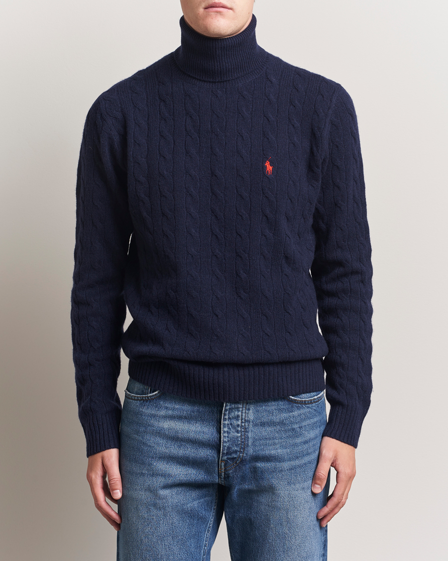 Herre | Gensere | Polo Ralph Lauren | Wool/Cashmere Rollneck Hunter Navy