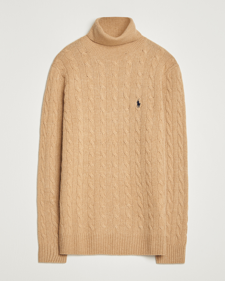 Herre | Gensere | Polo Ralph Lauren | Wool/Cashmere Rollneck Camel Melange