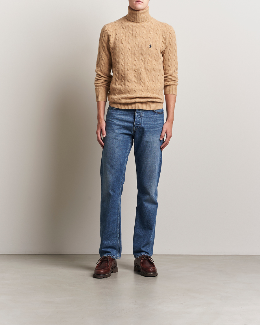 Herre | Gensere | Polo Ralph Lauren | Wool/Cashmere Rollneck Camel Melange