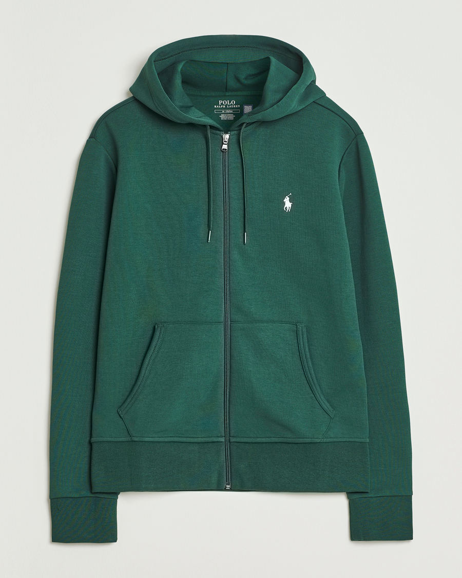 Herre | Gensere | Polo Ralph Lauren | Double Knitted Full-Zip Hoodie Vintage Pine