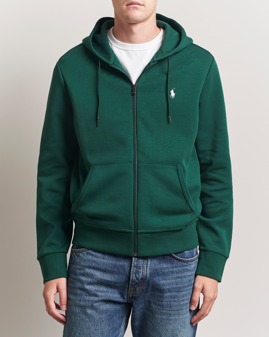 Herre | Gensere | Polo Ralph Lauren | Double Knitted Full-Zip Hoodie Vintage Pine