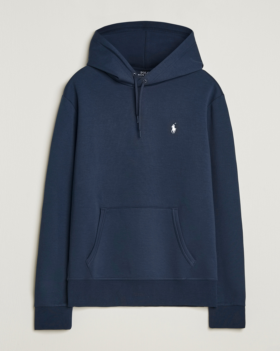 Herre | Gensere | Polo Ralph Lauren | Double Knitted Hoodie Aviator Navy