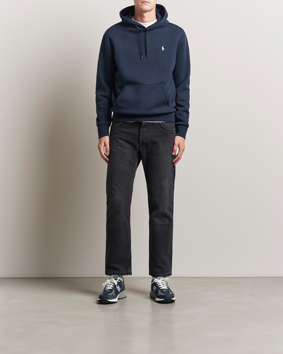 Herre | Gensere | Polo Ralph Lauren | Double Knitted Hoodie Aviator Navy