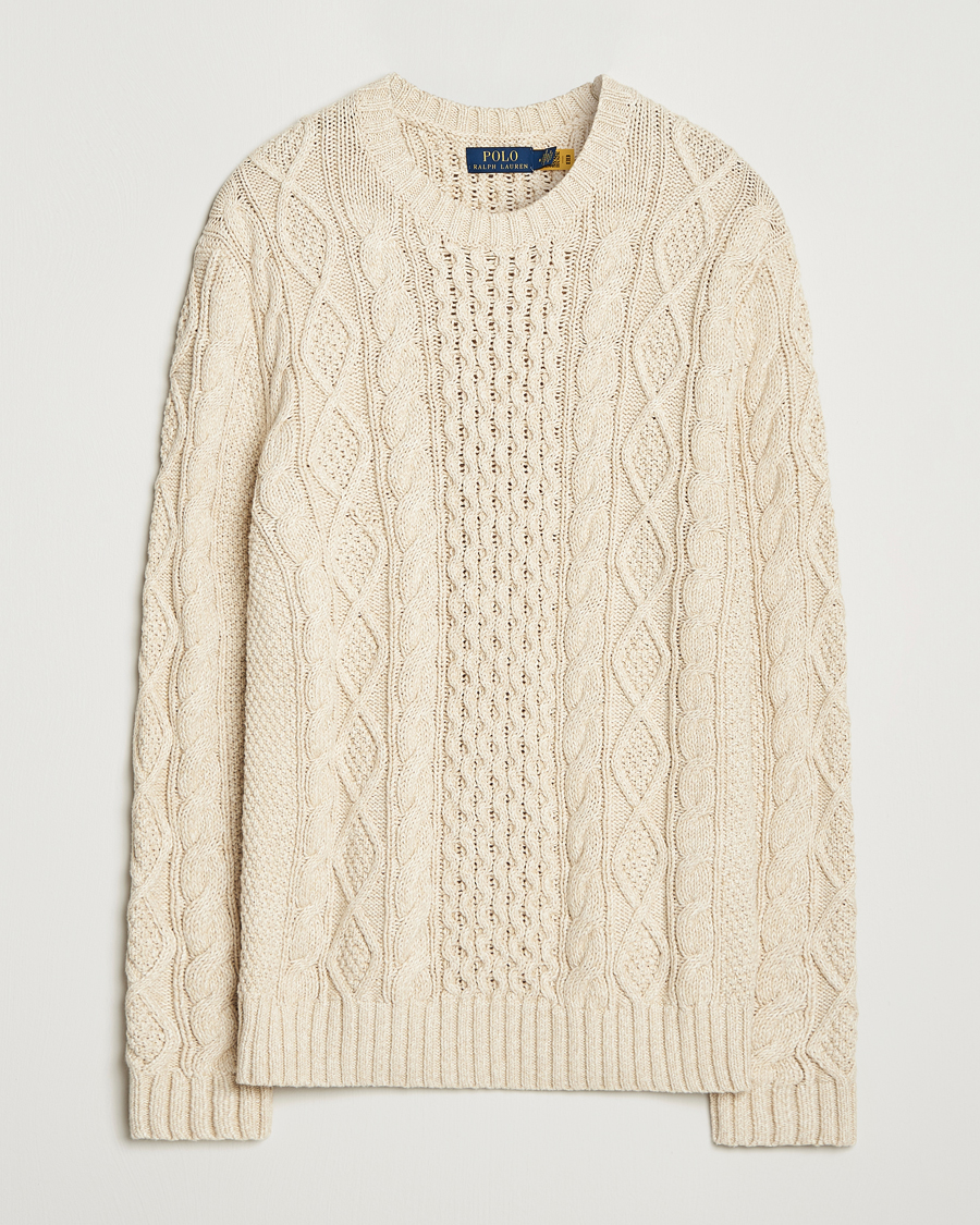Herre | Gensere | Polo Ralph Lauren | Cotton Marl Pullover Oatmeal