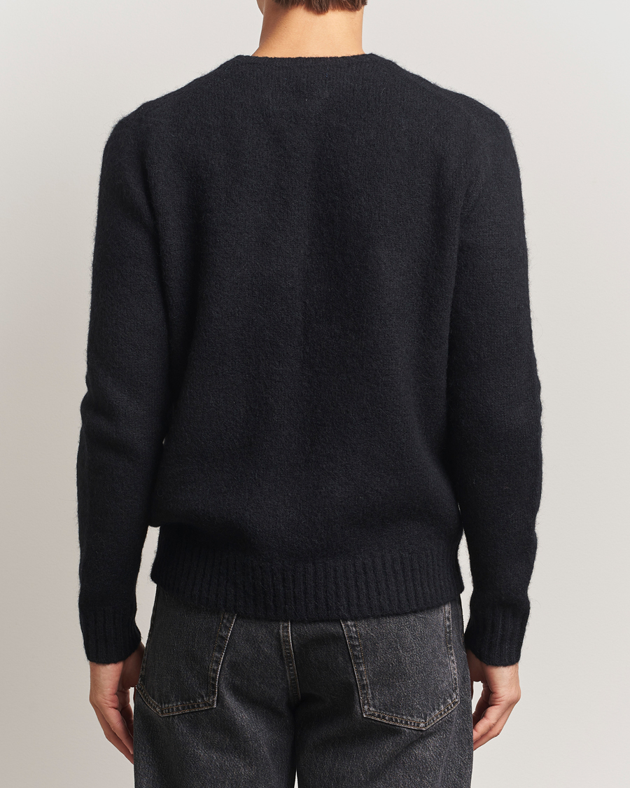 Herre | Gensere | Polo Ralph Lauren | Alpaca Crew Neck Sweater Polo Black Tonal