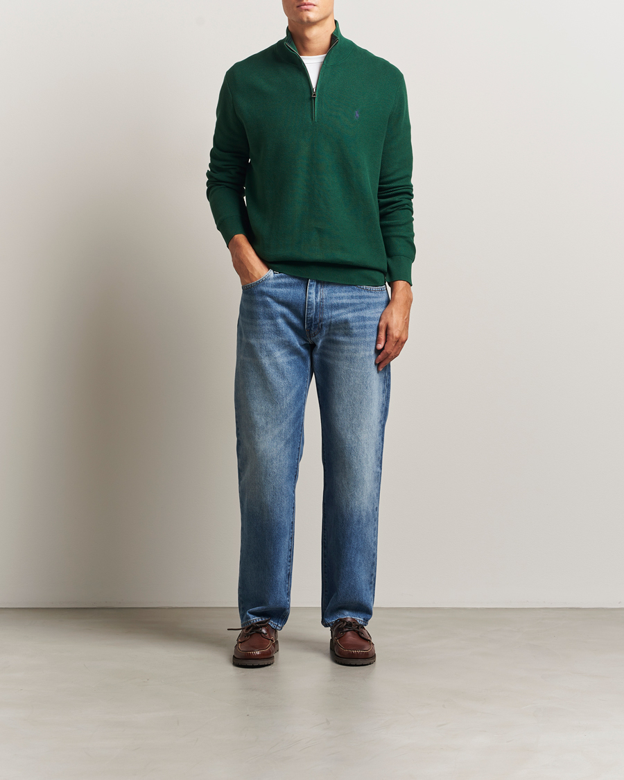 Herre | Gensere | Polo Ralph Lauren | Textured Half Zip Vintage Pine