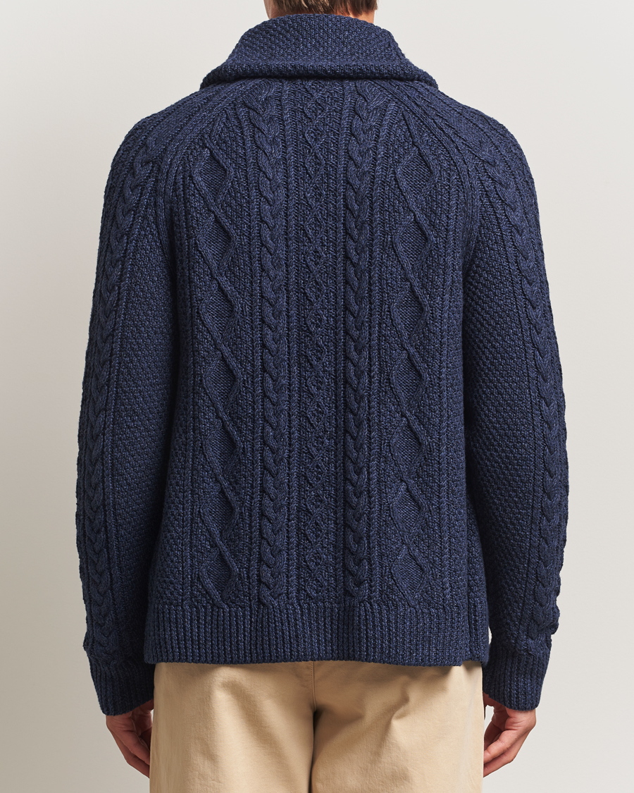 Herre | Gensere | Polo Ralph Lauren | Cotton Shawl Cardigan Navy Heather