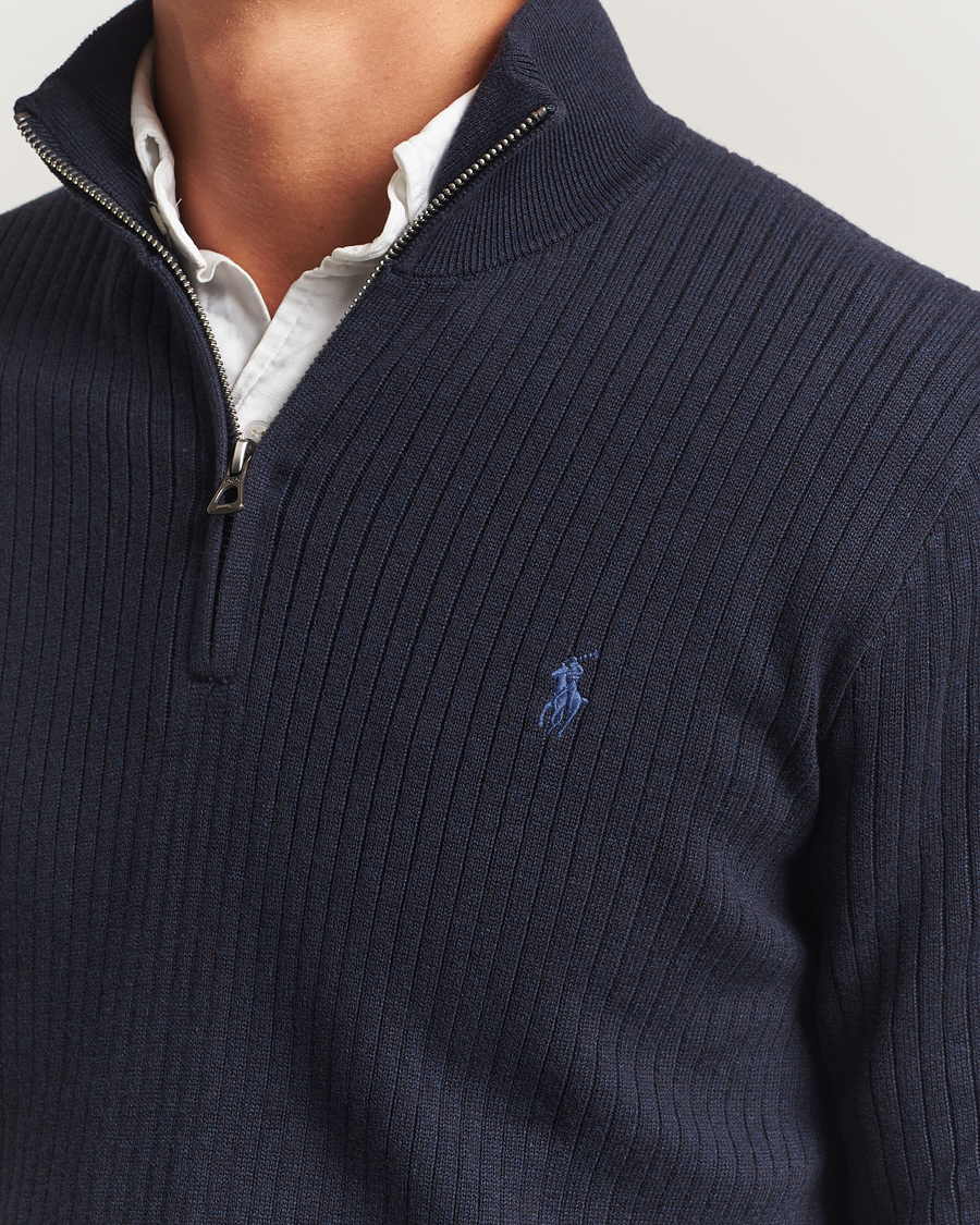 Herre | Gensere | Polo Ralph Lauren | Cotton Half Zip Navy Heather