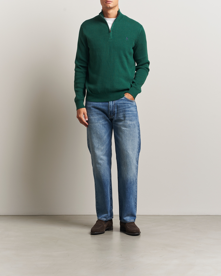 Herre | Gensere | Polo Ralph Lauren | Cotton Half Zip Vintage Pine
