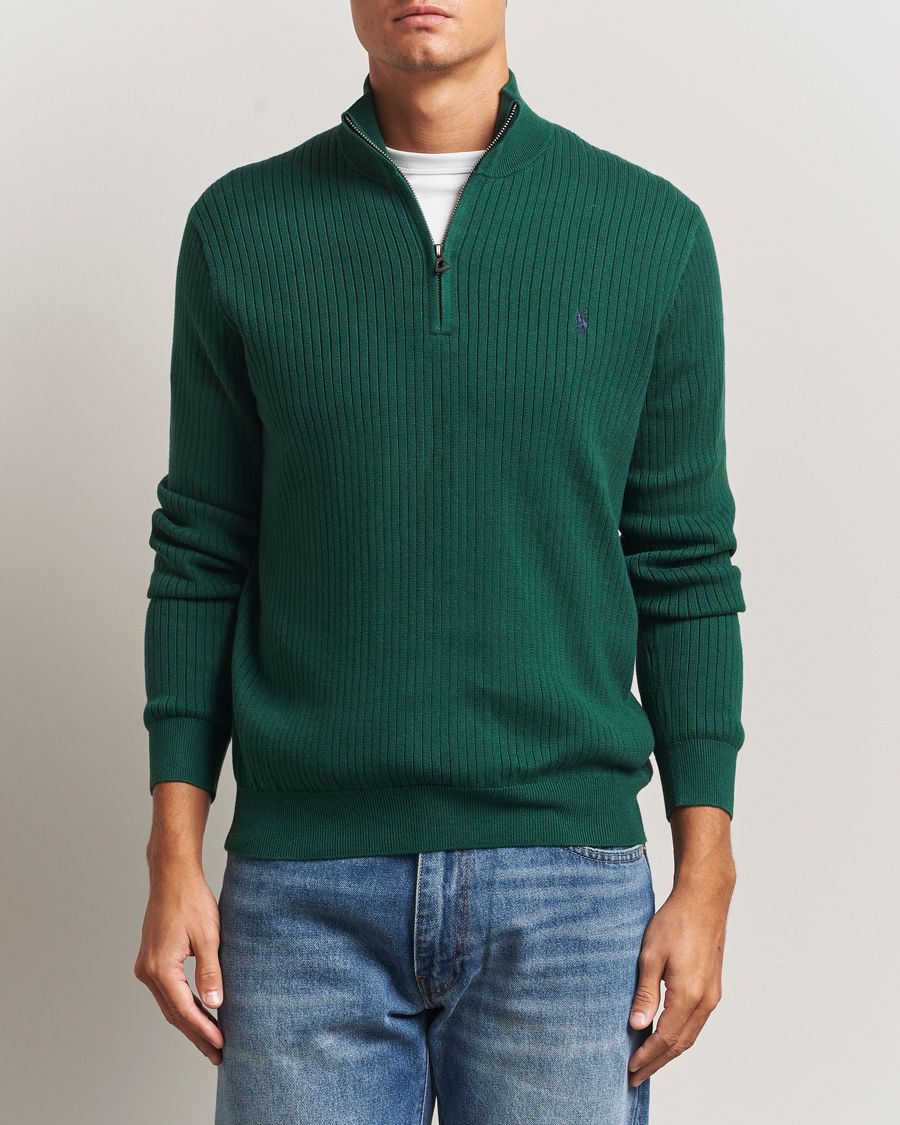 Herre | Gensere | Polo Ralph Lauren | Cotton Half Zip Vintage Pine