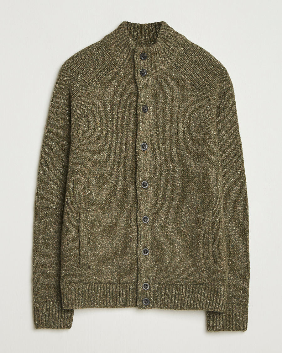 Herre | Gensere | Polo Ralph Lauren | Wool Blend Button Cardigan Olive Marl