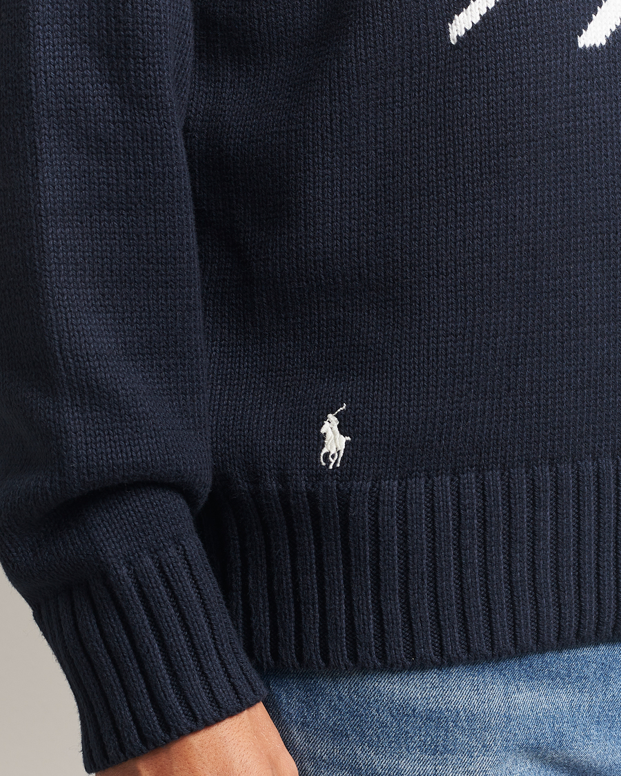 Herre | Gensere | Polo Ralph Lauren | Cotton Logo Sweater Hunter Navy