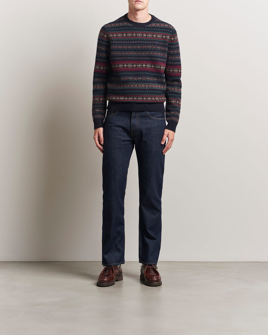 Herre | Gensere | Polo Ralph Lauren | Fairisle Wool Sweater Navy Combo