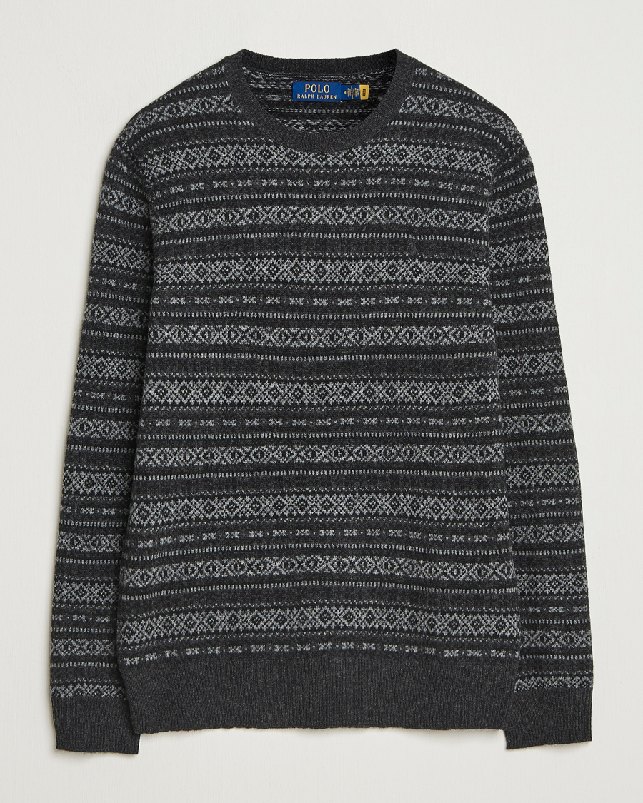 Herre | Gensere | Polo Ralph Lauren | Fairisle Wool Sweater Charcoal Combo
