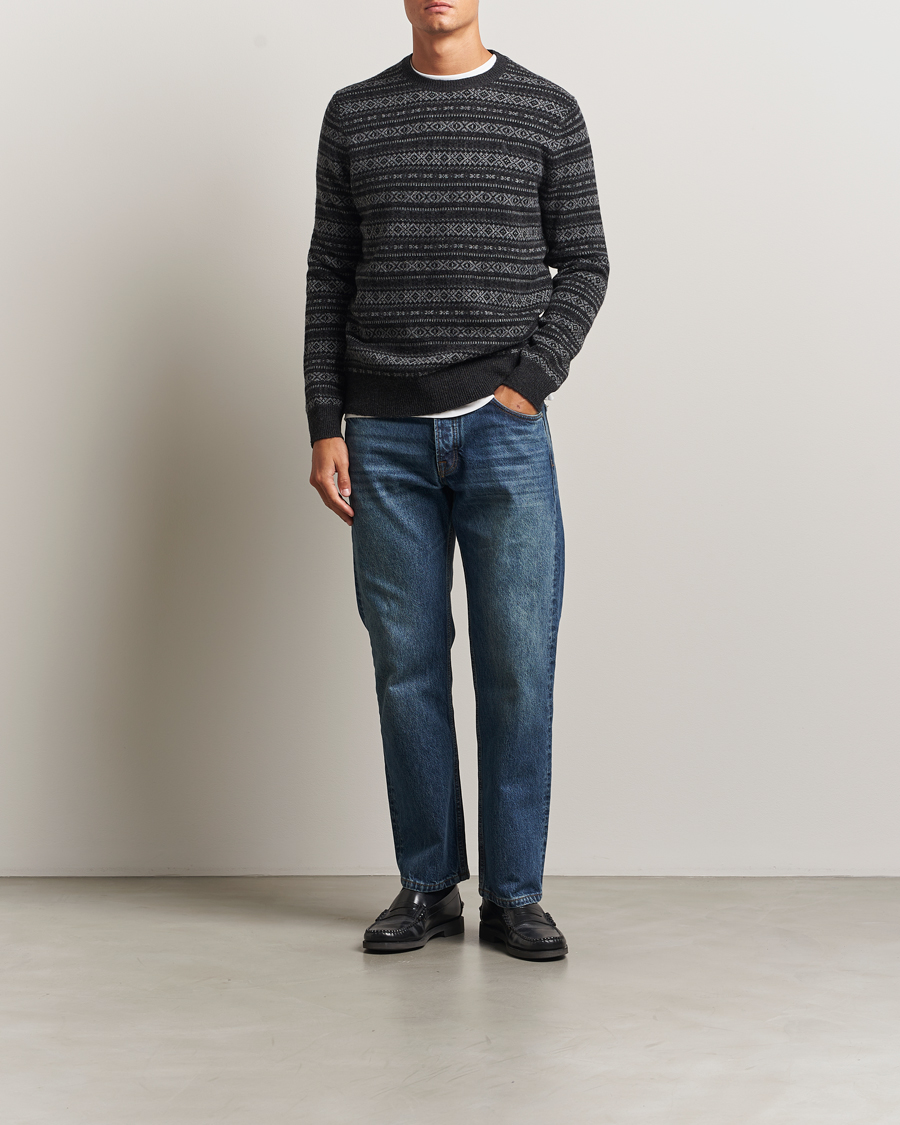Herre | Gensere | Polo Ralph Lauren | Fairisle Wool Sweater Charcoal Combo