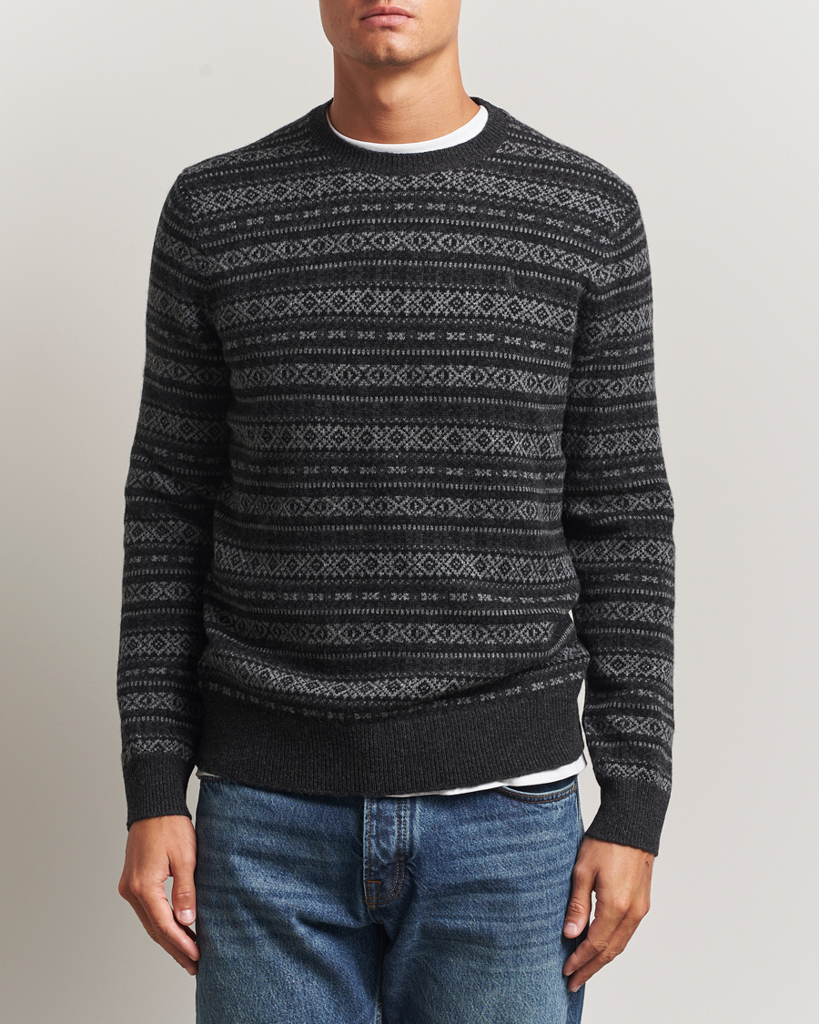 Herre | Gensere | Polo Ralph Lauren | Fairisle Wool Sweater Charcoal Combo