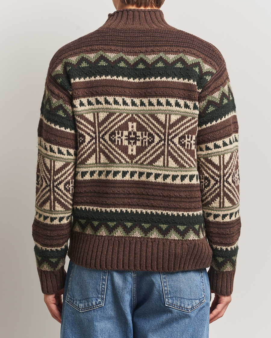 Herre | Gensere | Polo Ralph Lauren | Wool Cotton Blend Sweater Brown Combo