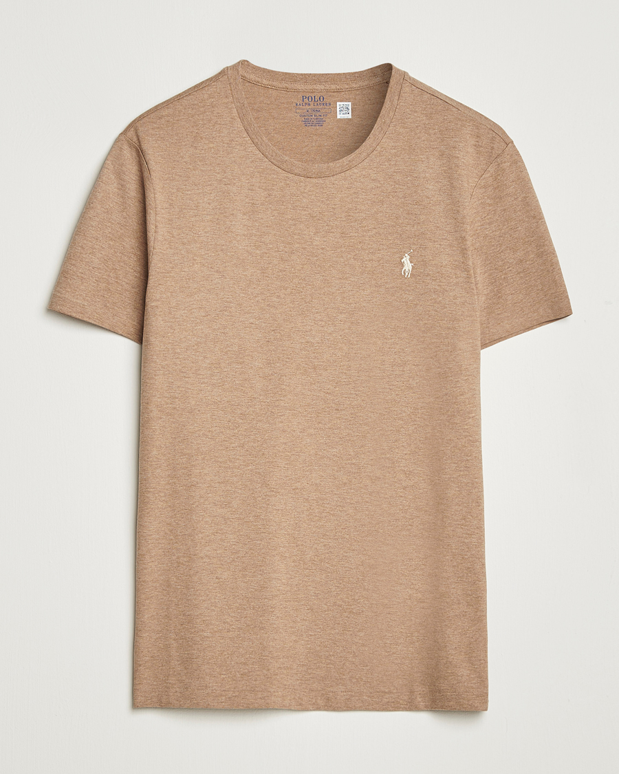 Herre | T-Shirts | Polo Ralph Lauren | Crew Neck T-Shirt Grey Cloud Heather