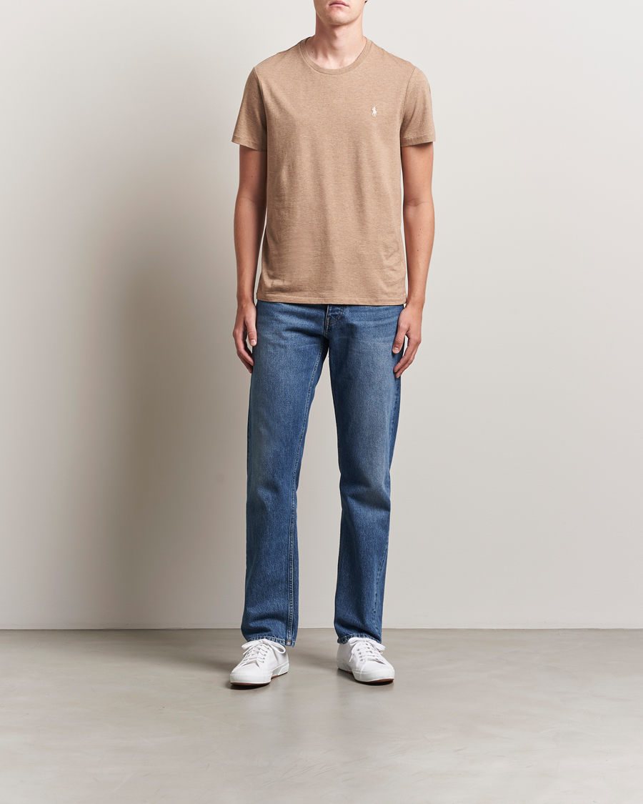 Herre | T-Shirts | Polo Ralph Lauren | Crew Neck T-Shirt Grey Cloud Heather