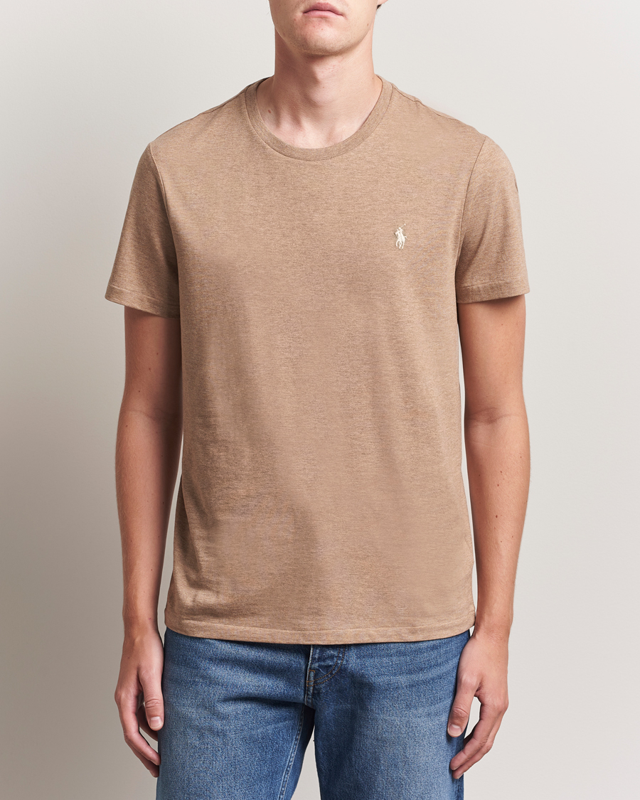 Herre | T-Shirts | Polo Ralph Lauren | Crew Neck T-Shirt Grey Cloud Heather