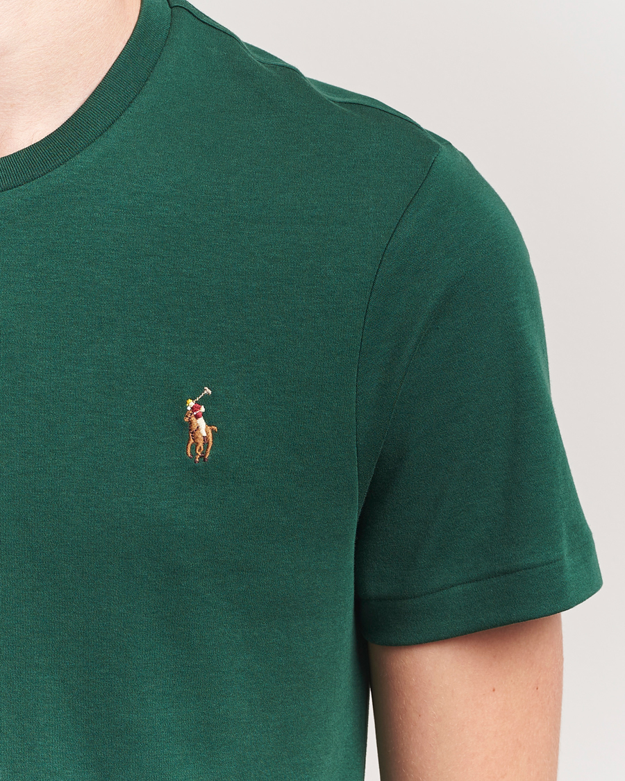 Herre | T-Shirts | Polo Ralph Lauren | Luxury Pima Cotton Crew Neck T-Shirt Vintage Pine