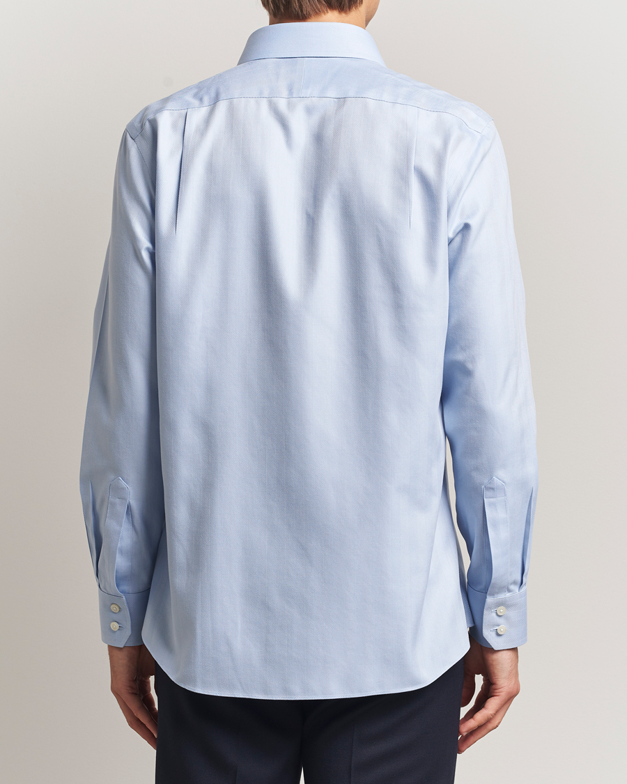 Herre | Skjorter | Charles Tyrwhitt | Slim Fit Non Iron Herringbone Cut Away Shirt Sky