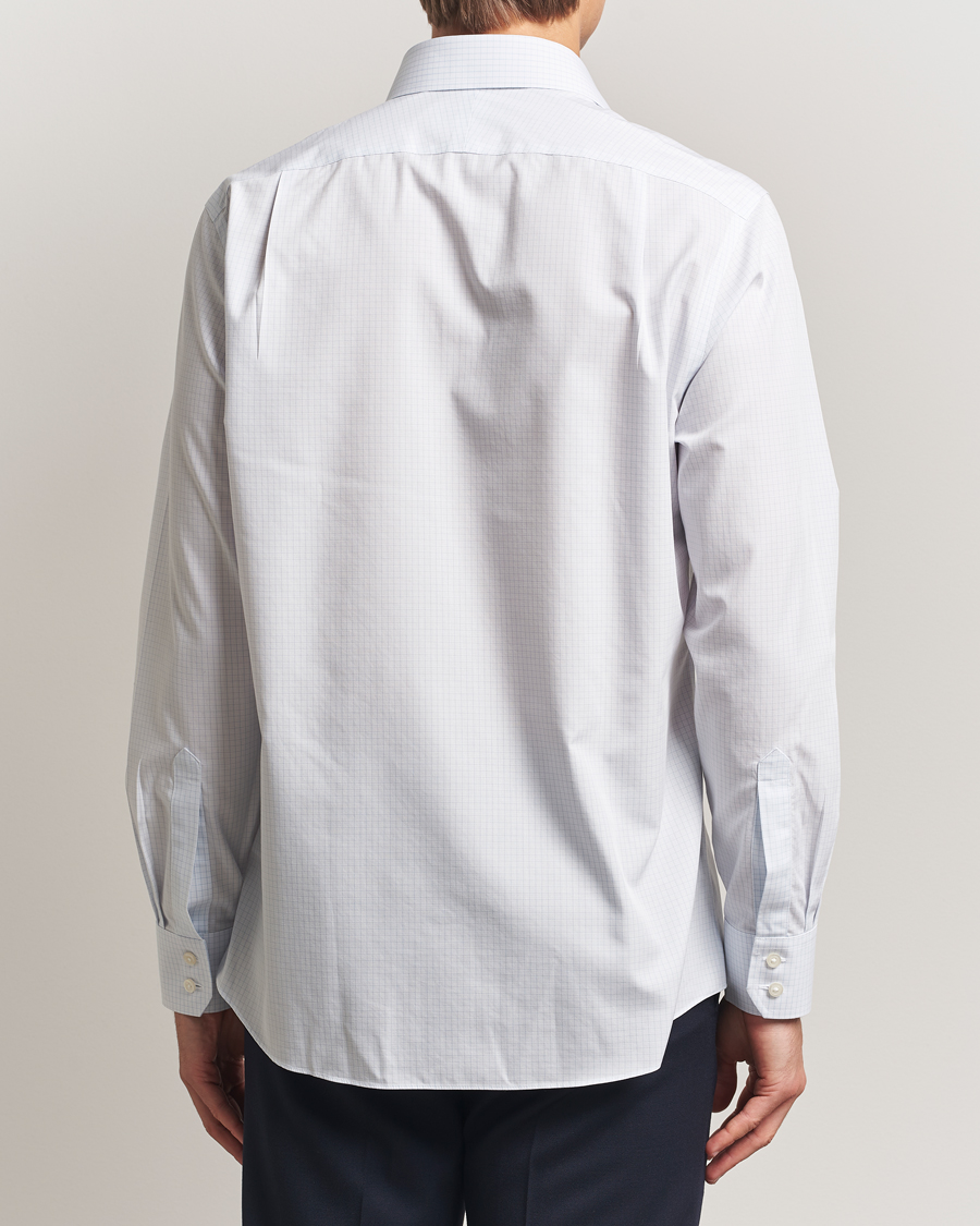 Herre | Skjorter | Charles Tyrwhitt | Slim Fit Non Iron Poplin Check Shirt Ice Blue