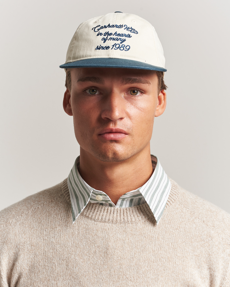 Herre | Hatter og capser | Carhartt WIP | Alston Cap Natural/Deep Lagon