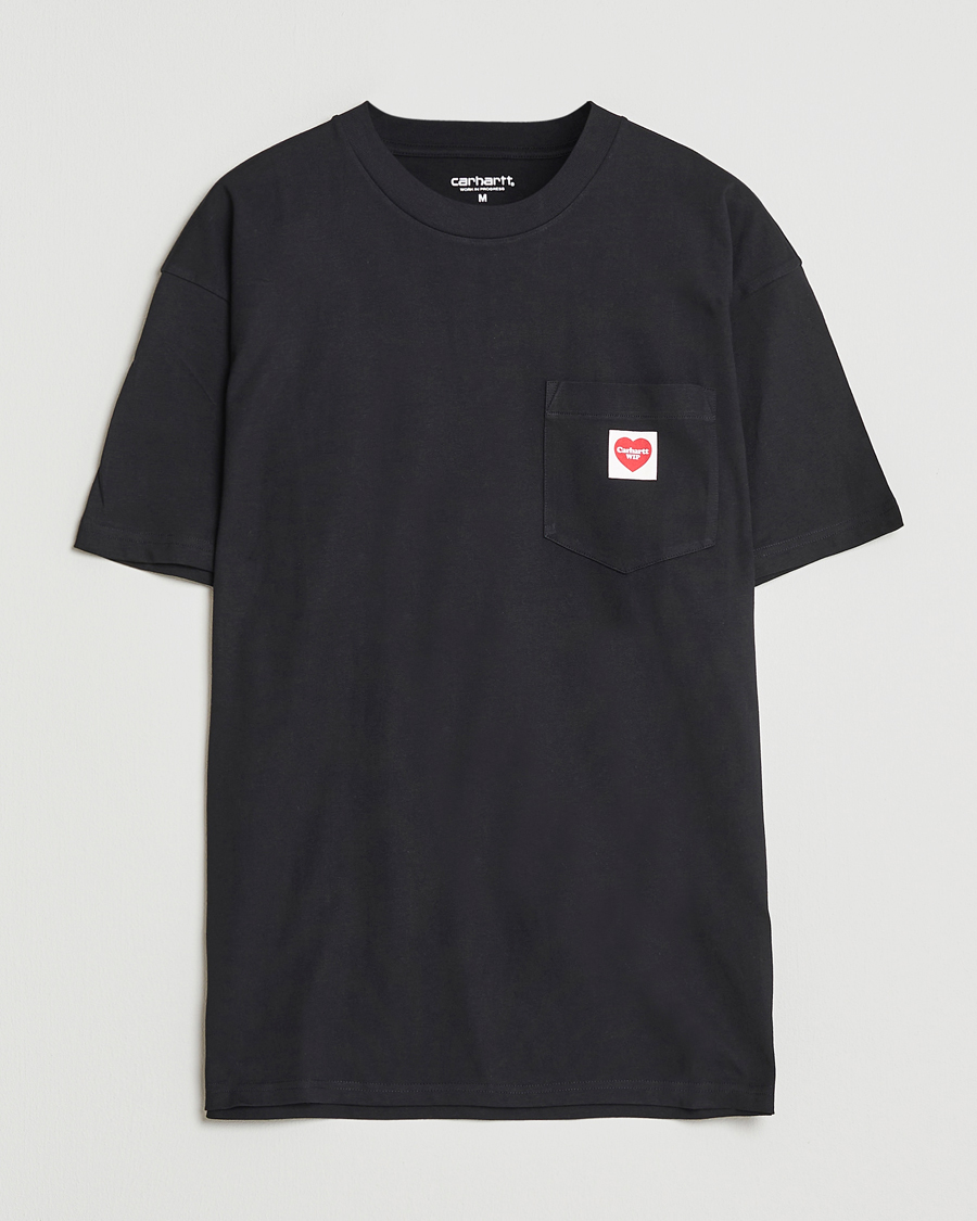 Herre | T-Shirts | Carhartt WIP | Pocket Heart T-Shirt Black