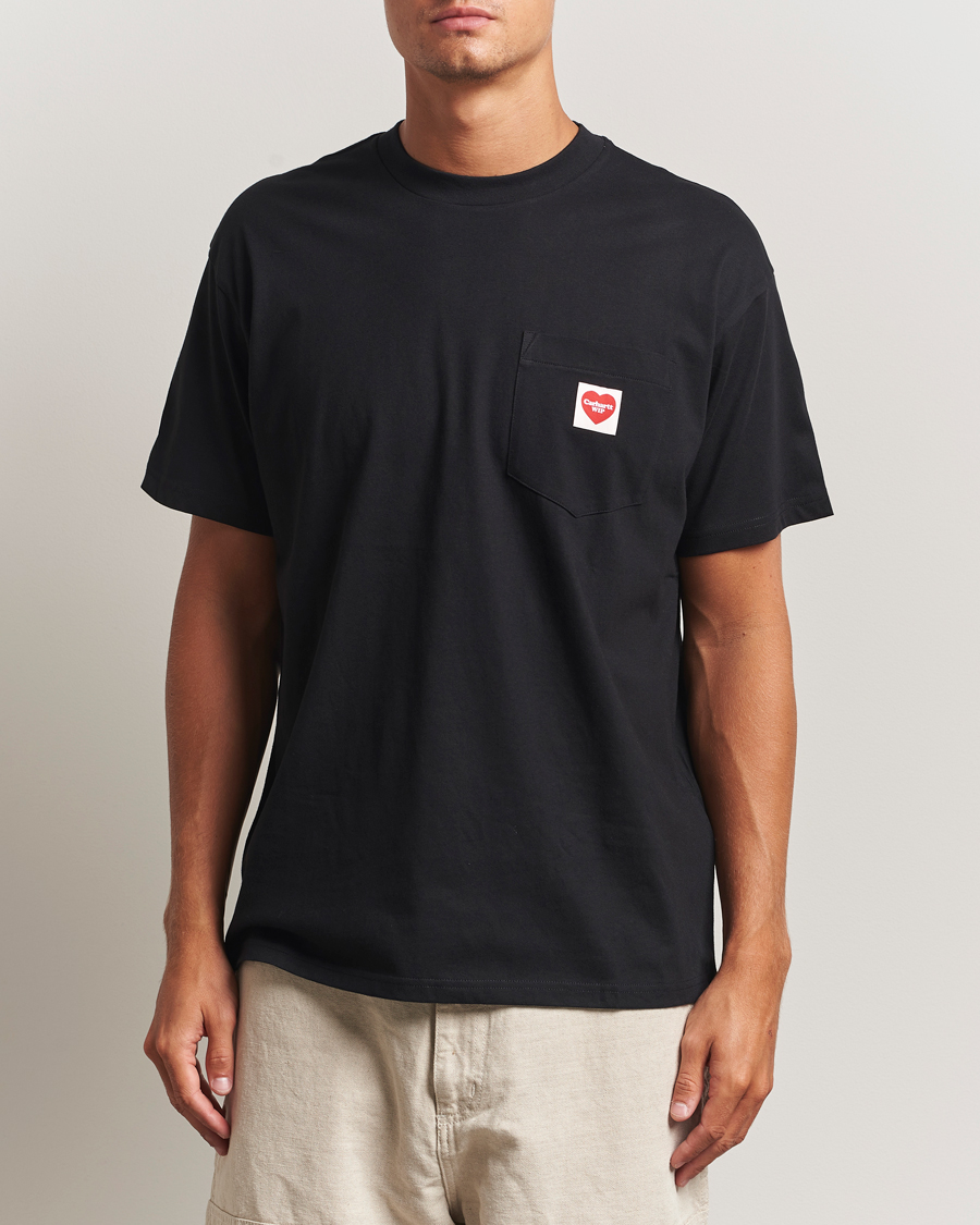 Herre | T-Shirts | Carhartt WIP | Pocket Heart T-Shirt Black