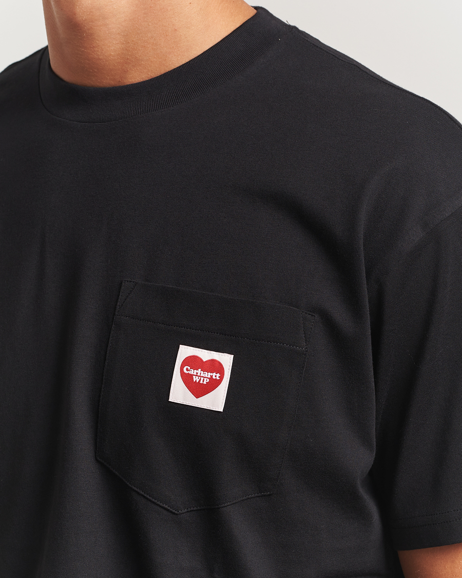 Herre | T-Shirts | Carhartt WIP | Pocket Heart T-Shirt Black