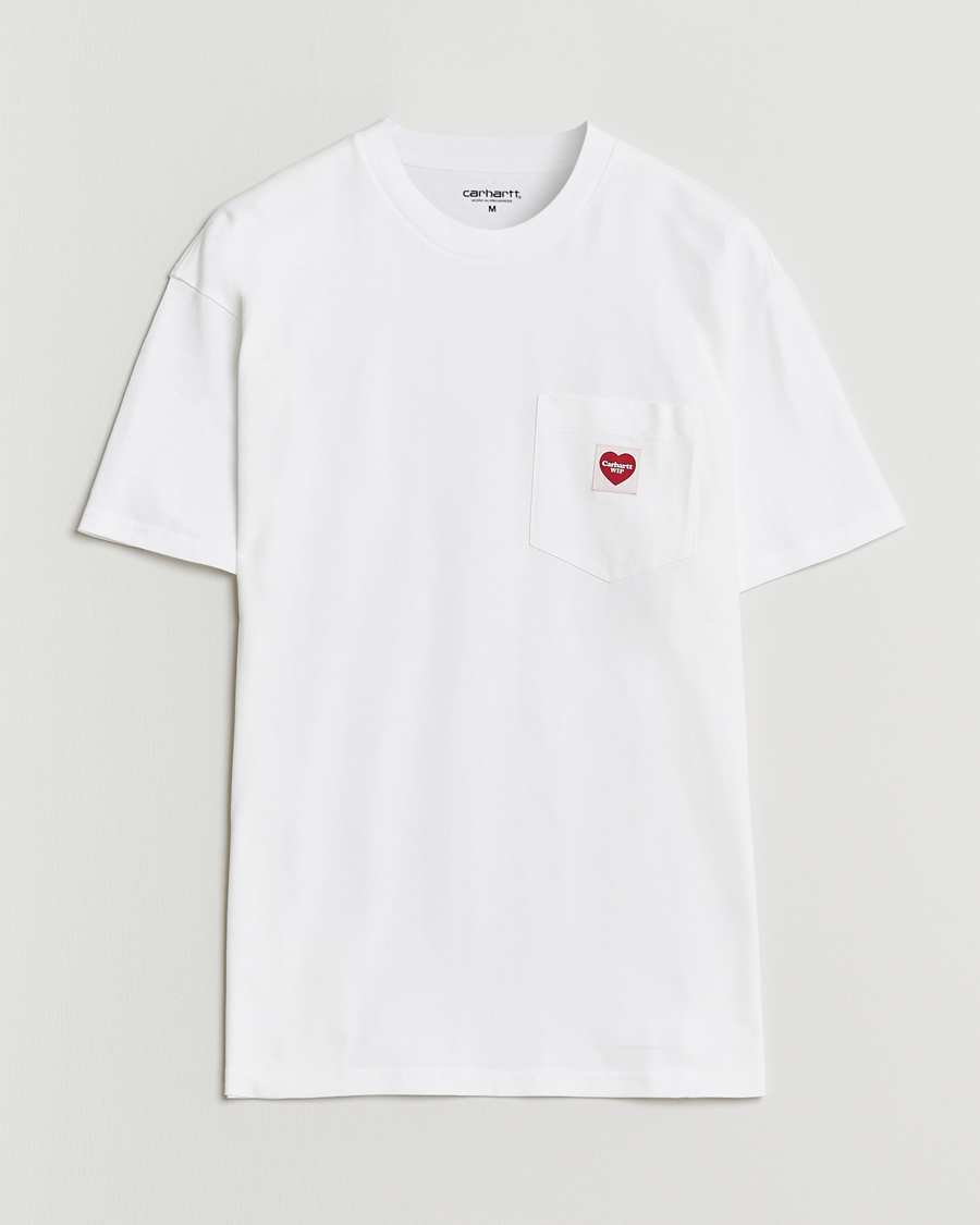 Herre | T-Shirts | Carhartt WIP | Pocket Heart T-Shirt White