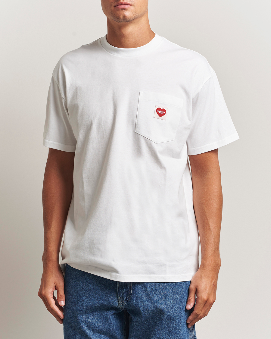 Herre | T-Shirts | Carhartt WIP | Pocket Heart T-Shirt White