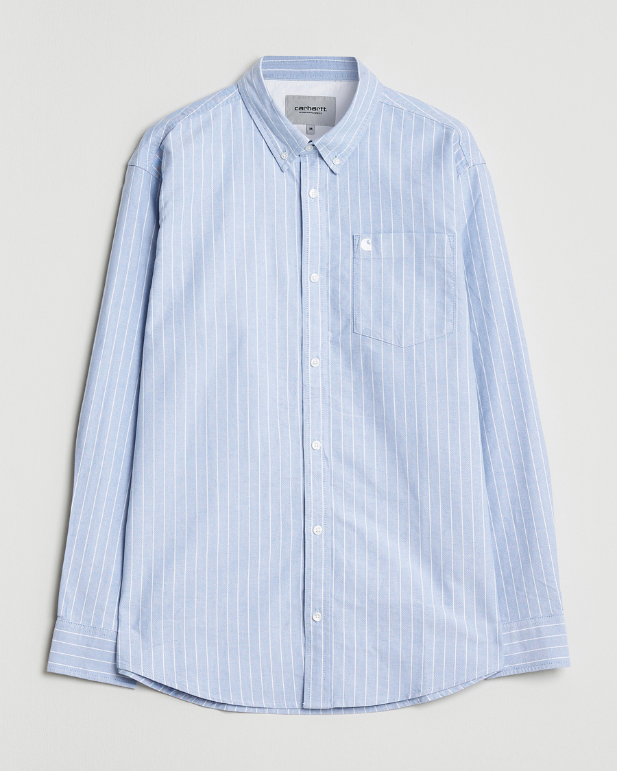 Herre | Skjorter | Carhartt WIP | Cassel Striped Oxford Blue