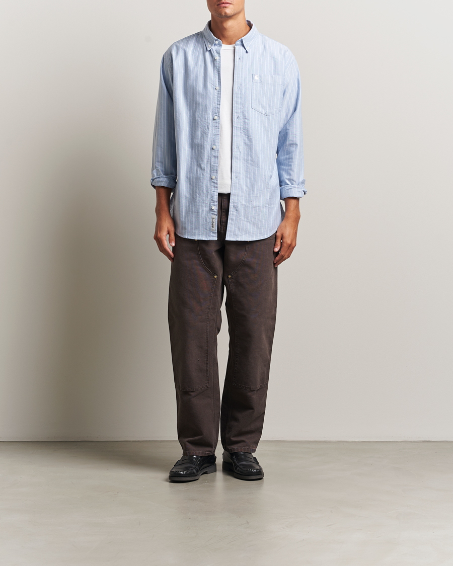 Herre | Skjorter | Carhartt WIP | Cassel Striped Oxford Blue